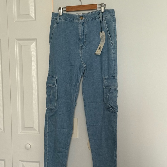 Levi's Light Blue Cargo Denim Jeans - Picture 1 of 6